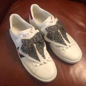 Gucci Ace Sneakers with Bow